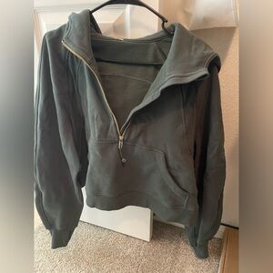 Scuba Oversized Half Zip M/L Dark Forest